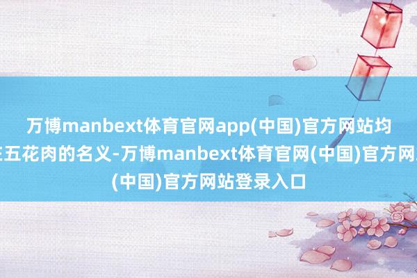 万博manbext体育官网app(中国)官方网站均匀地涂抹在五花肉的名义-万博manbext体育官网(中国)官方网站登录入口