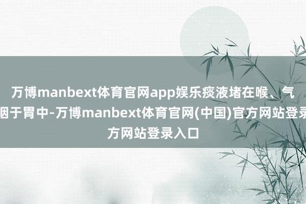 万博manbext体育官网app娱乐痰液堵在喉、气管或咽于胃中-万博manbext体育官网(中国)官方网站登录入口