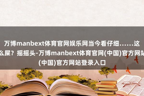 万博manbext体育官网娱乐网当今看仔细……这是一坨什么屎？摇摇头-万博manbext体育官网(中国)官方网站登录入口